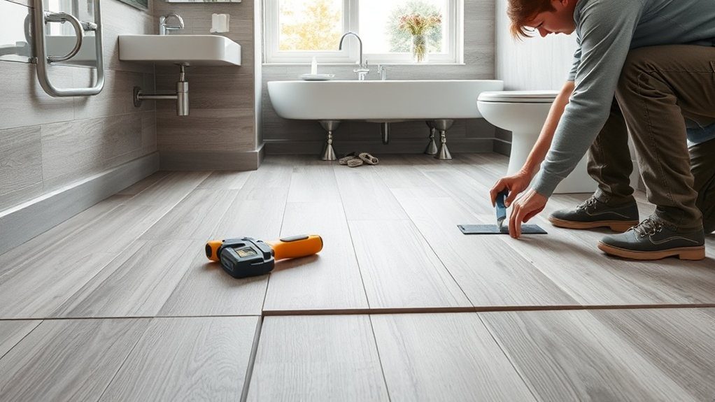 Bathroom Flooring Installation in Belsize Park